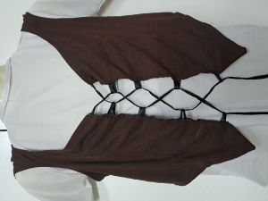 Adult Female Costumes to Hire - Brown Suede Waistcoat - LADIES